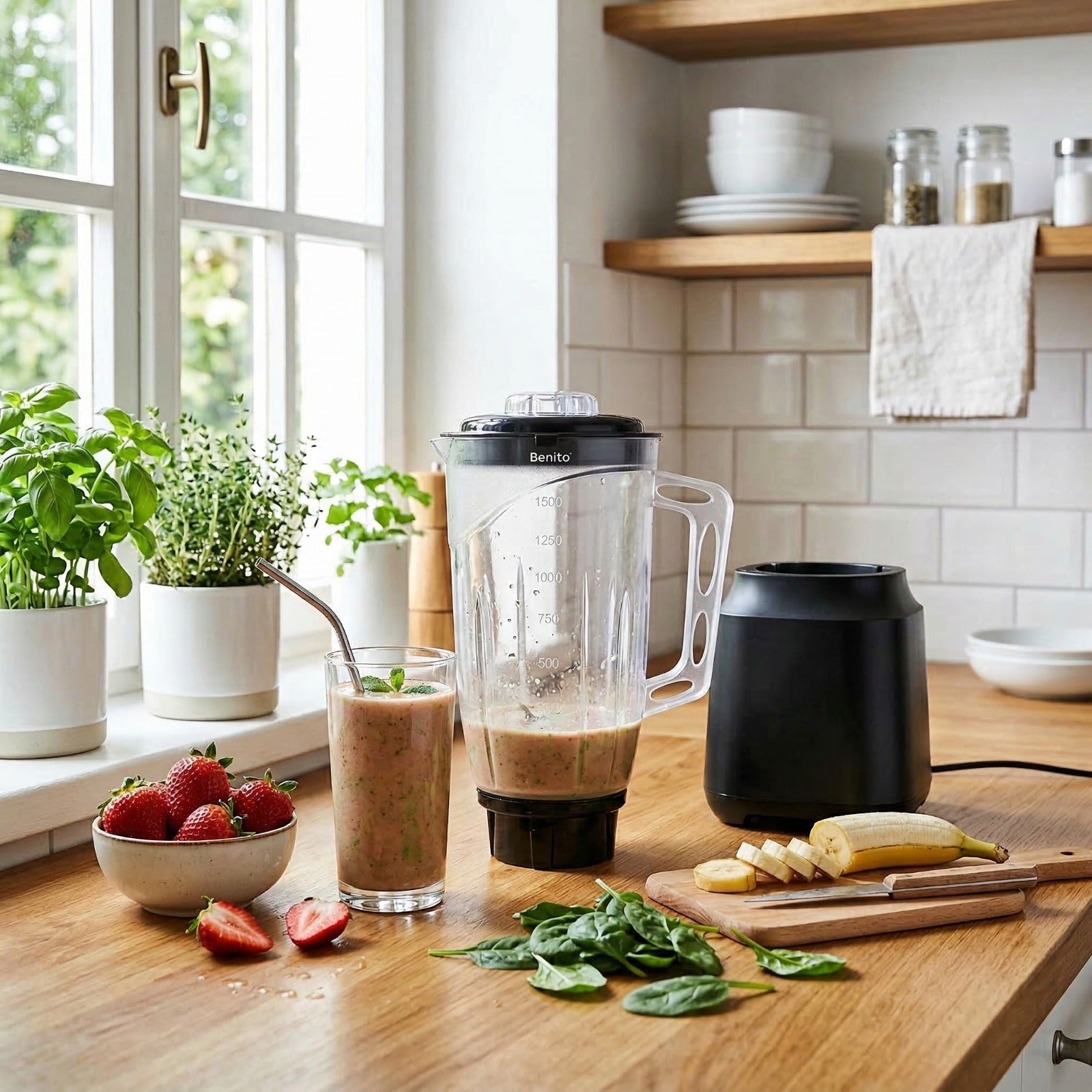 Nova 1.5L Polycarbonate Juicer Jar.