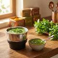 Mini-Eco 200ml Stainless Steel Chutney Jar.