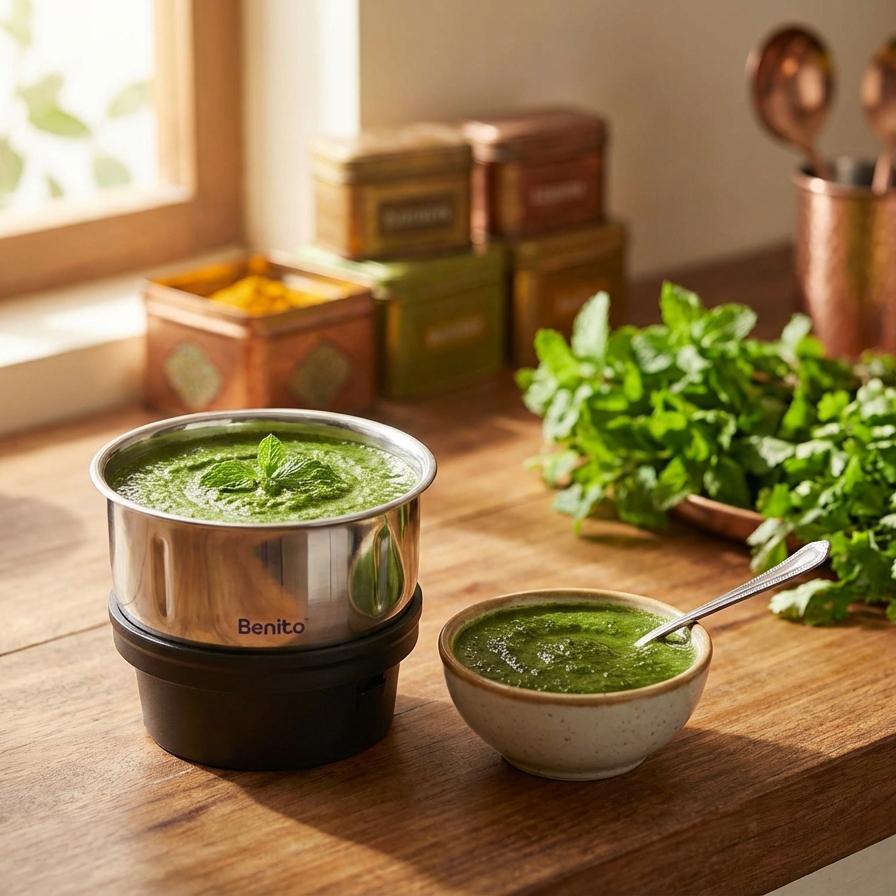 Mini-Eco 200ml Stainless Steel Chutney Jar.