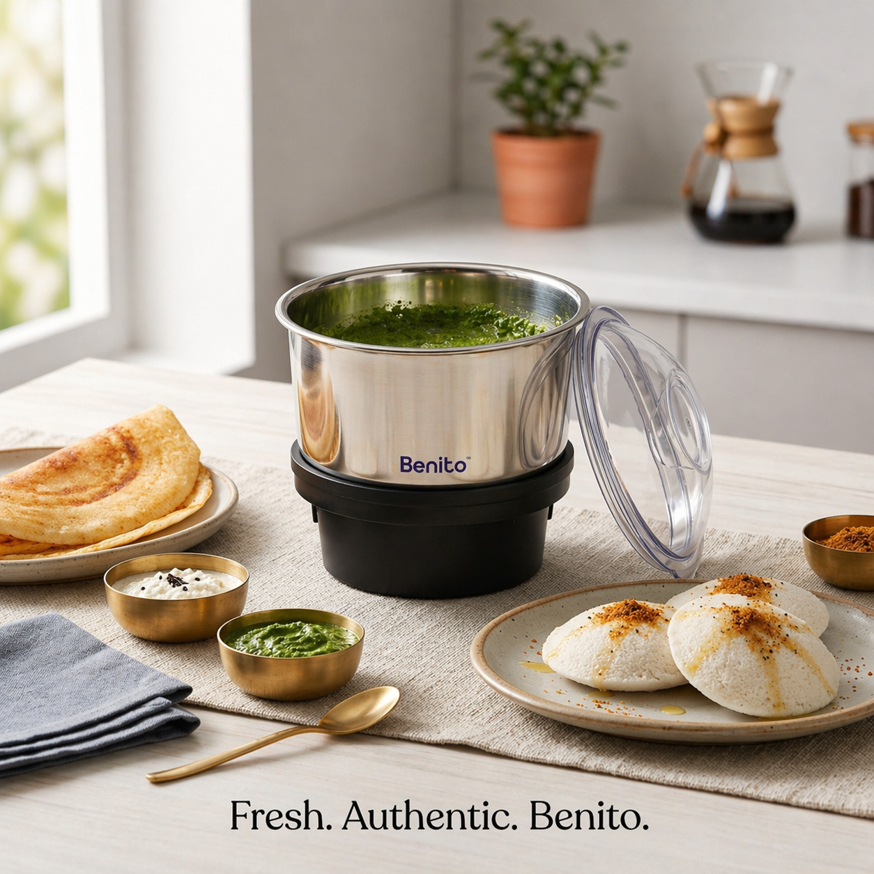 Mini-Eco 200ml Stainless Steel Chutney Jar.