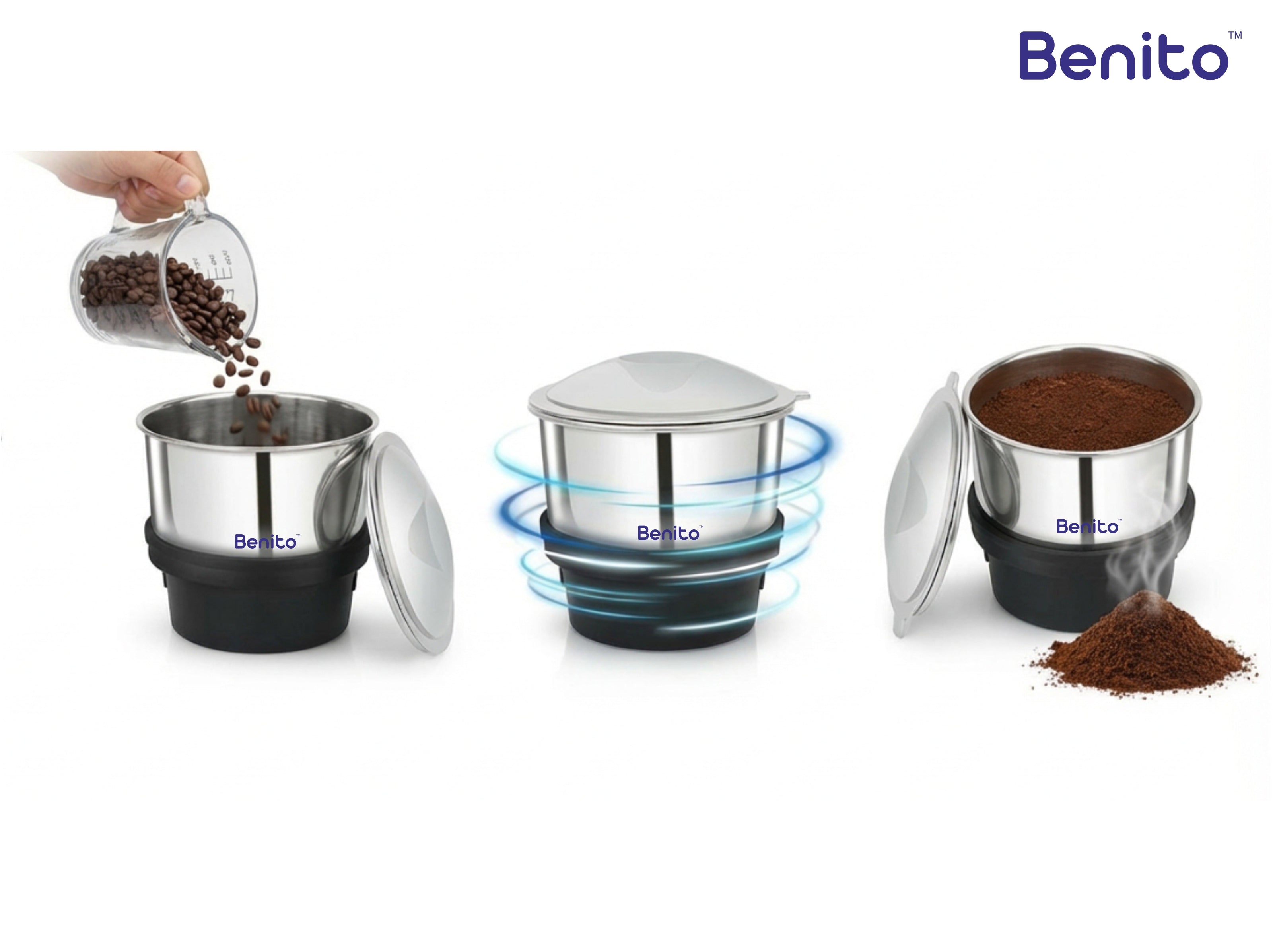 Mini-Eco 200ml Stainless Steel Chutney Jar.