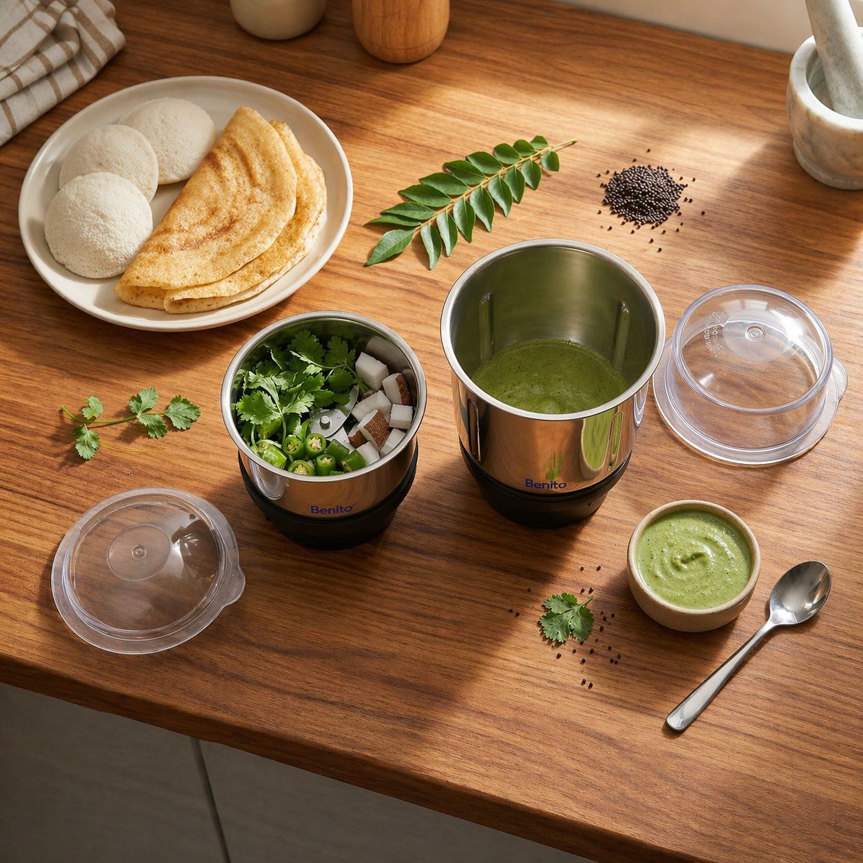 Combo 200ml - 600ml Stainless Steel Chutney Jar.