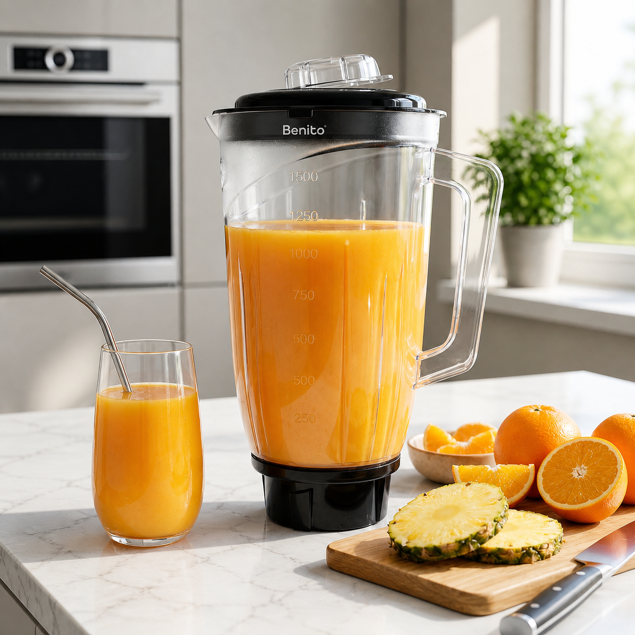 Nova 1.5L Polycarbonate Juicer Jar.