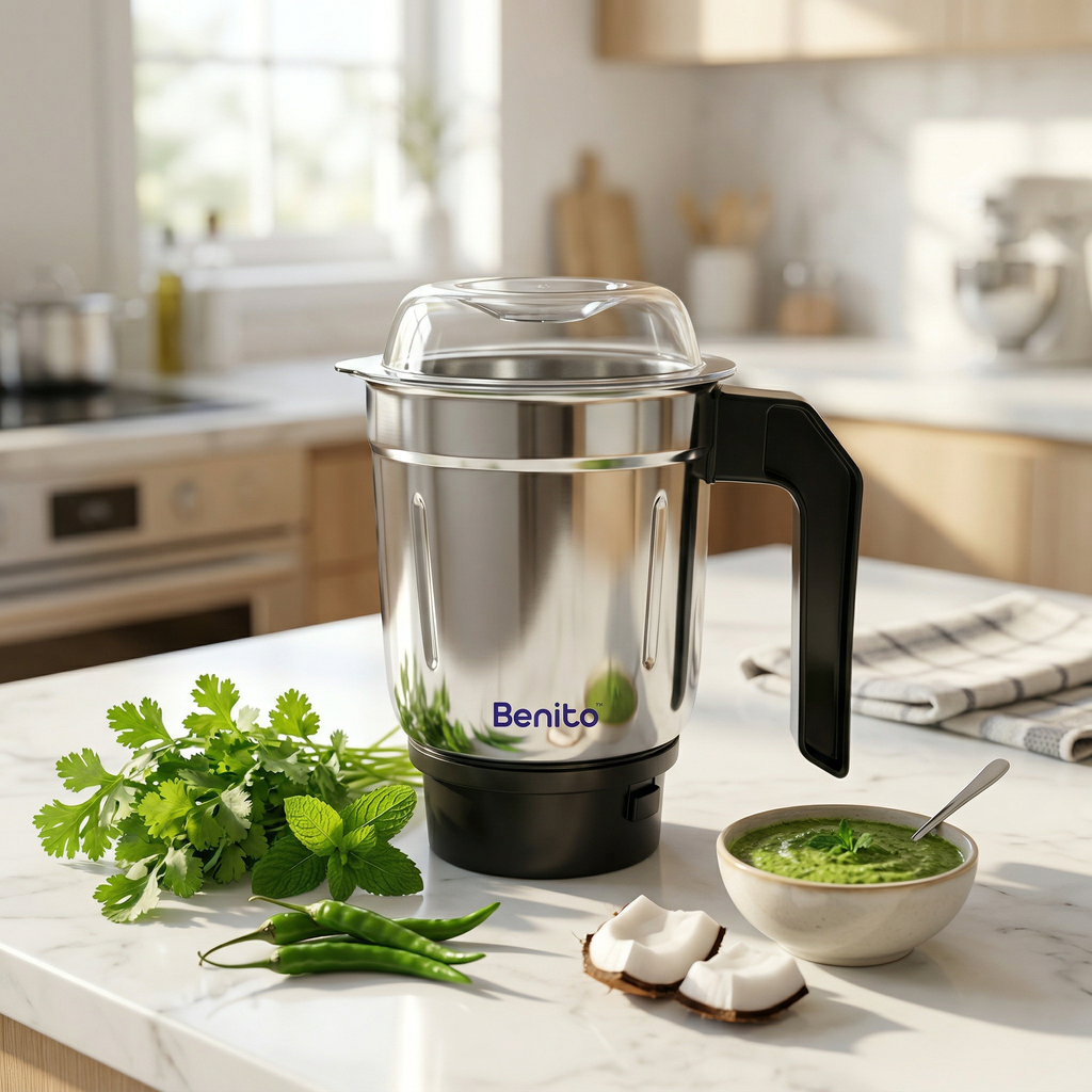 Excel 800ml Stainless Steel Chutney Jar.