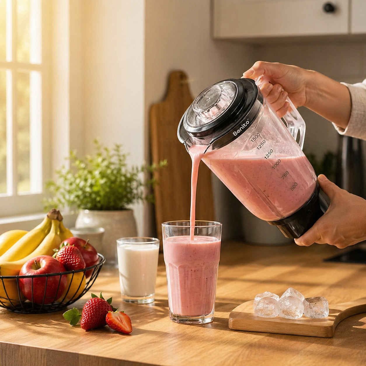Nova 1.5L Polycarbonate Juicer Jar.