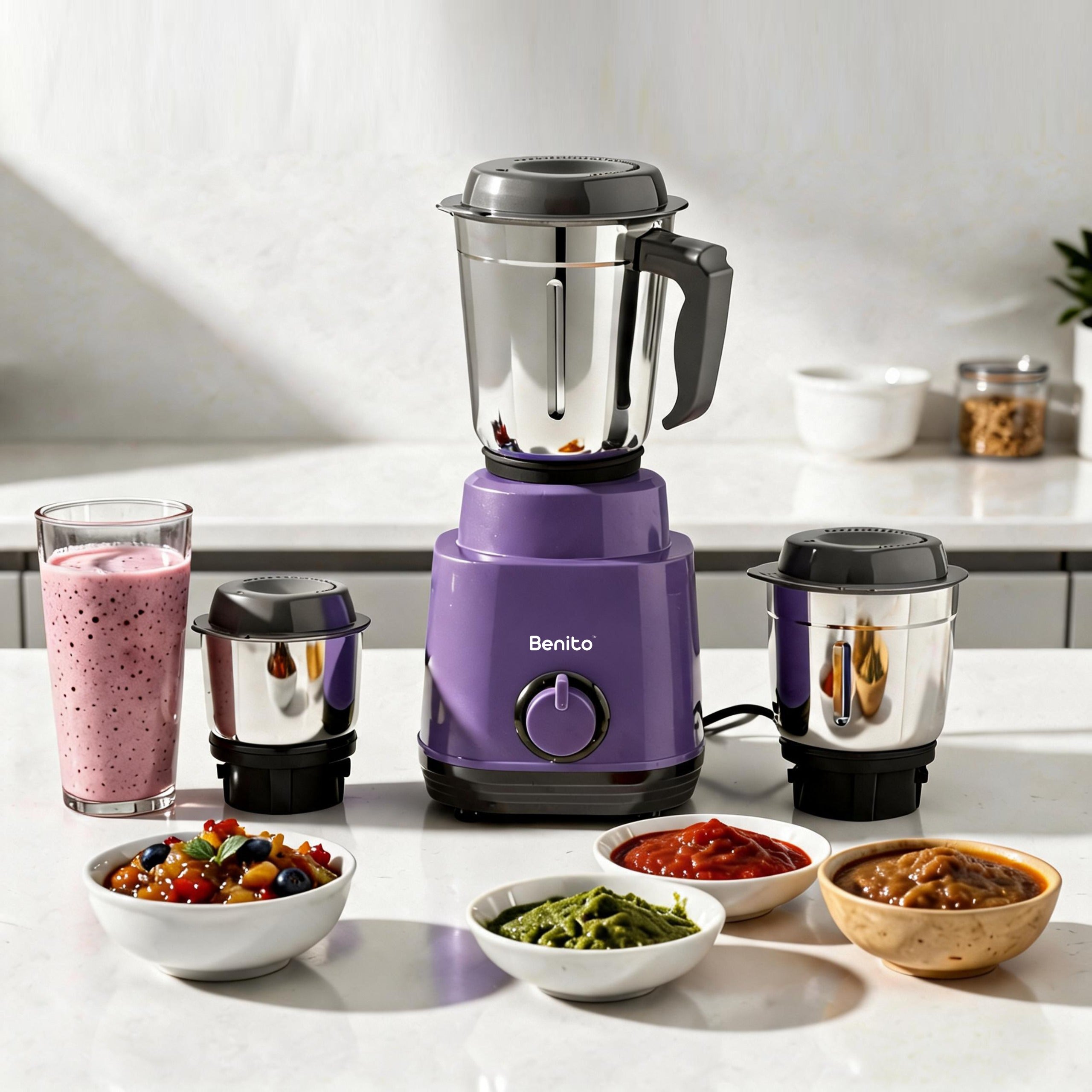 Turin 550W Mixer Grinder with 3 Jars.