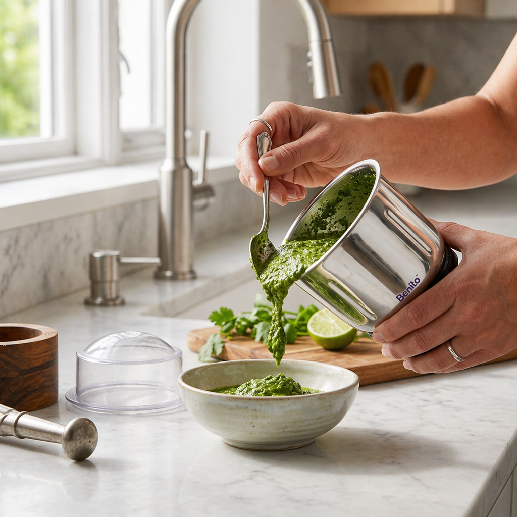PRO 600ml Stainless Steel Chutney Jar.