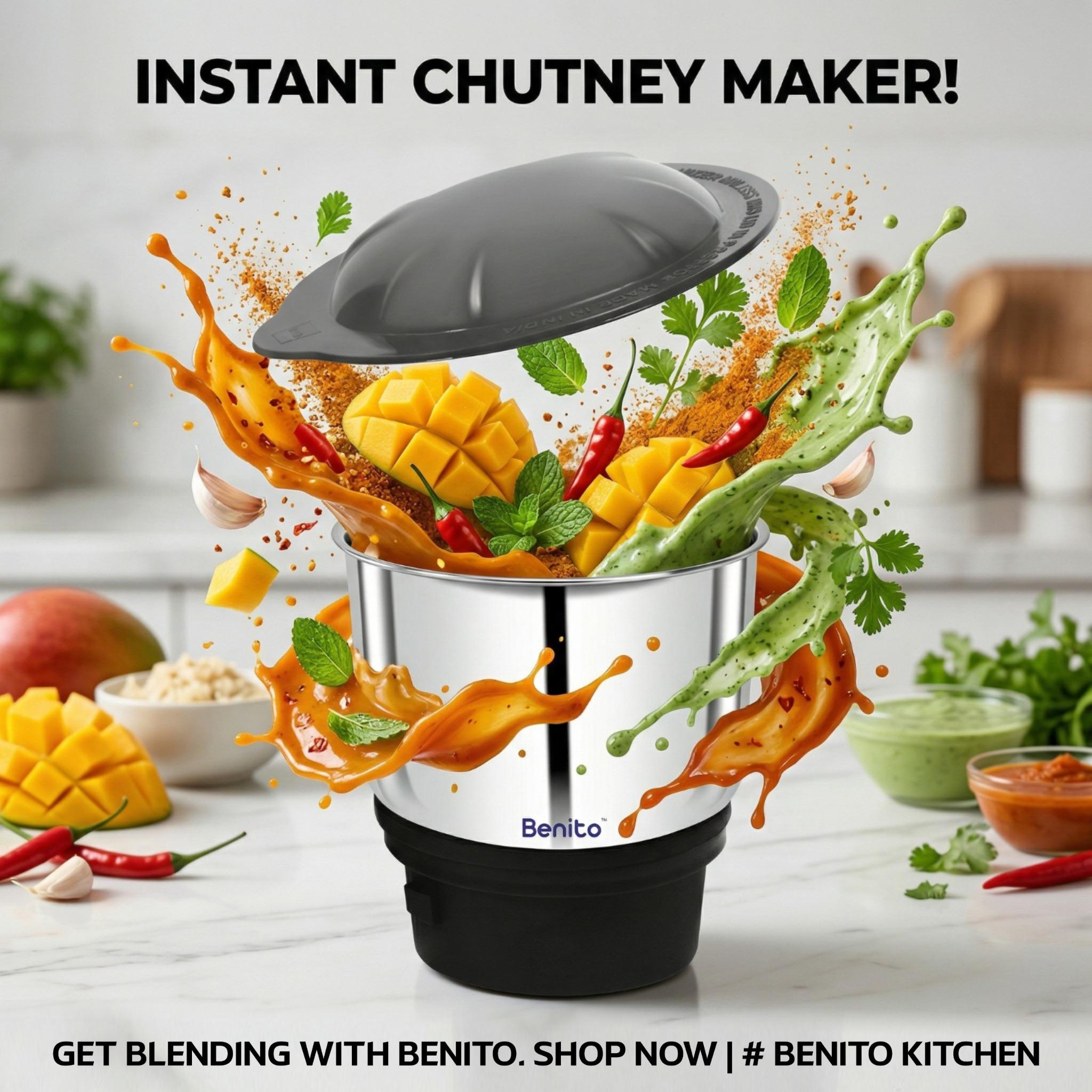 ECO 400ml Stainless Steel Chutney Jar.